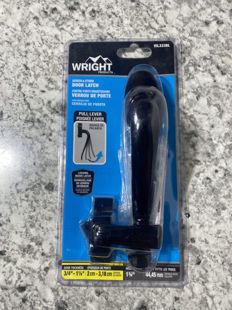 Wright Black Screen & Storm Door Latch