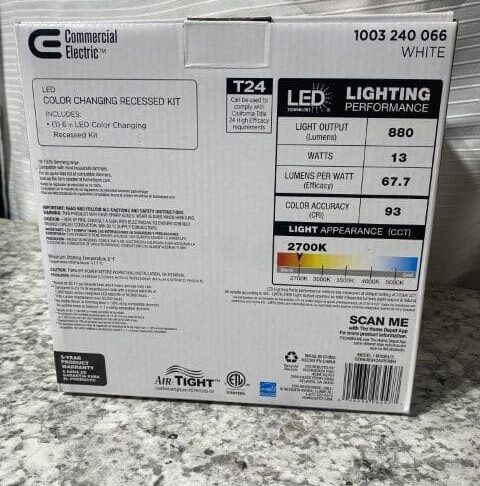 Commercial Electric 6 Inch Color Changing LED - Image 3
