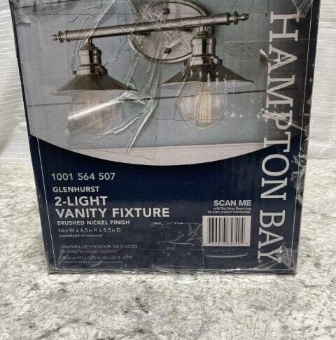 Hampton Bay Glenhurst 2 Light Vanity Fixture - Image 5