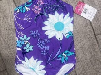 Kanu Surf Girls Floral Halter Top One Piece Swimsuit Size 10