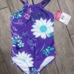 Kanu Surf Girls Floral Halter Top Swimsuit Size 10