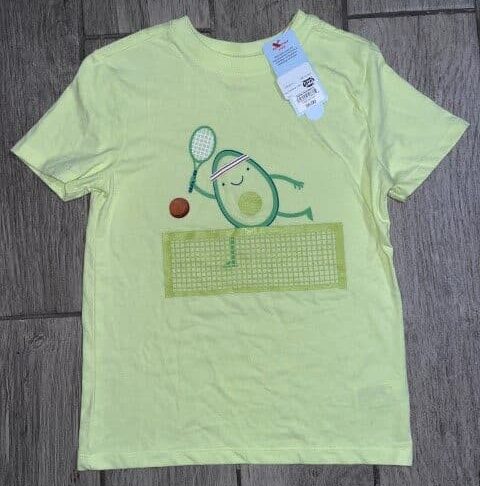 Cat and Jack Boys' Avocado Tennis Short Sleeve T-Shirt Size S