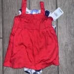 Just One You Made By Carter's 3 Piece Set Romper Dress & Underwear Size 6M