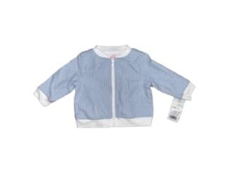 Cat and Jack Baby Boys Jacket Blue White Stripes Seersucker Size 3-6M