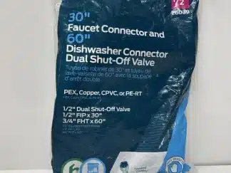 SharkBite Brass Push-to-Connect 1/2 in. x 3/4 in. FHT 60 in. Dishwasher x 1/2 in. FIP 30 in. Faucet Installation Kit