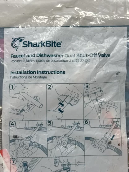 SharkBite Brass Push-to-Connect 1/2 in. x 3/4 in. FHT 60 in. Dishwasher x 1/2 in. FIP 30 in. Faucet Installation Kit - Image 6