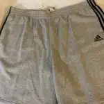 Adidas Men Gray Fleece Shorts