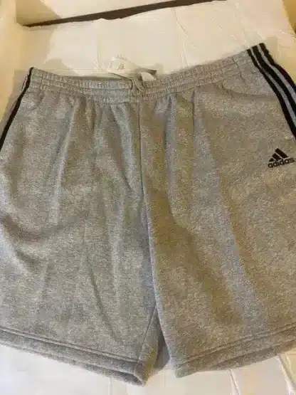 Adidas Men Gray Fleece Shorts