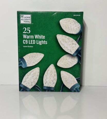 Home Accents 25 Warm White C9 LED Lights