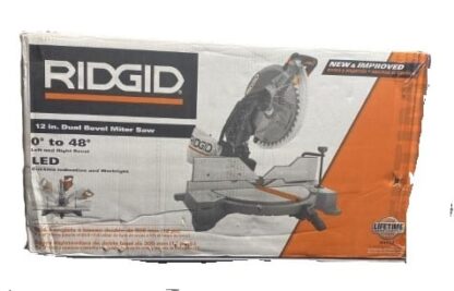 Ridgid 12 Inch Dual Bevel Miter Saw On Sale