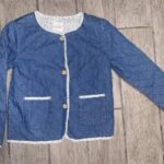 Cat And Jack Blue Quilted Jacket Girls Size L 10/12 no tags