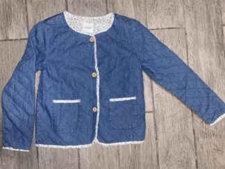 Cat And Jack Blue Quilted Jacket Girls Size L 10/12 no tags