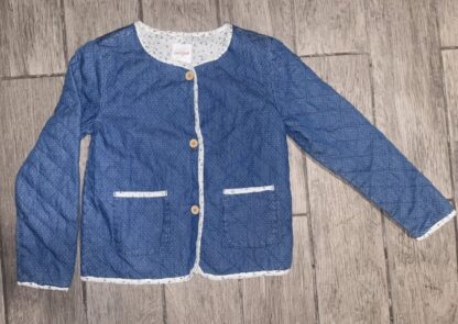 Cat And Jack Blue Quilted Jacket Girls Size L 10/12 no tags