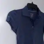 Cat & Jack Navy Blue Short Sleeve Polo Girls Size S 6/6X