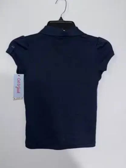 Cat & Jack Navy Blue Short Sleeve Polo Girls Size S 6/6X