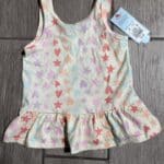 Cat & Jack Toddler Girls' Star And Hearts Peplum Tank Top Size 2T