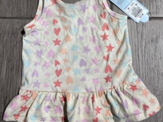 Cat & Jack Toddler Girls' Star And Hearts Peplum Tank Top Size 2T