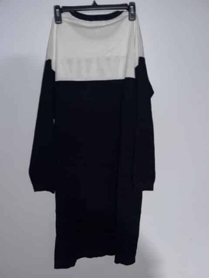 DKNY Knitted dress Black and white Size Large