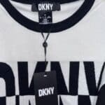 DKNY Knitted dress Black and white Size Large