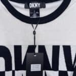 DKNY Knitted dress Black and white Size Large