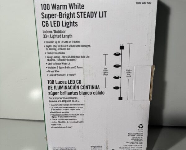 Home Accents holiday 100 LED C6 Lights - Image 8
