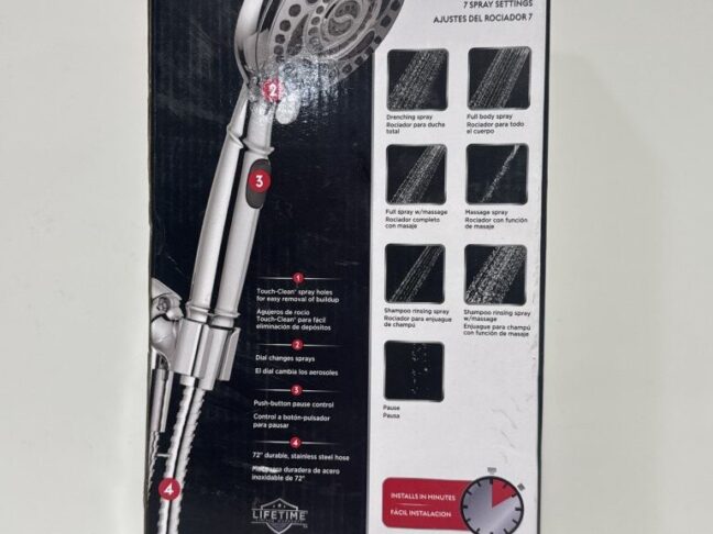 Delta 7-spray Handheld Shower head Chrome - Image 5