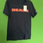 Mens Navy Chicago Bears Team Wordmark T-shirt