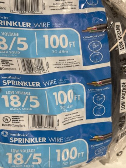 Southwire Sprinkler Wire Low Voltage 18/5 100'ft - Image 4