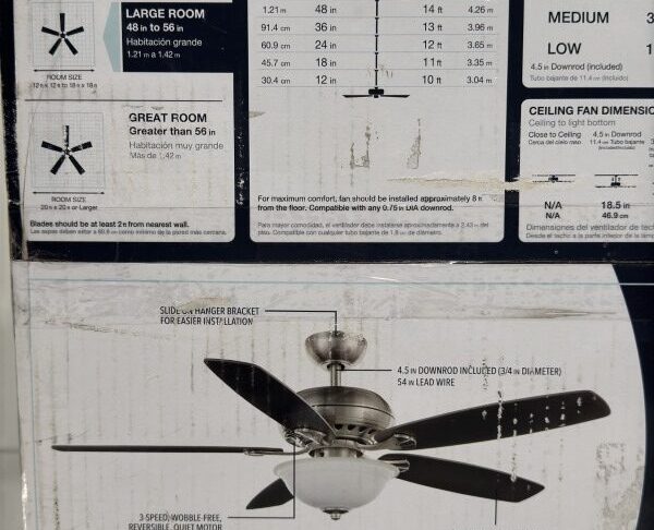 Hampton Bay Southwind II 52 Inch LED Indoor Ceiling Fan - Image 5