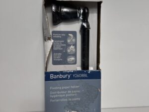 MOEN Banbury Pivoting Double Post Toilet Paper Holder in Matte Black