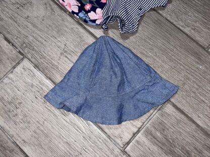 3Pc Floral Dress Bloomers And Sunhat Size 3M 