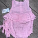 Baby Girl Cat & Jack Pink Roper With Headband Size 3-6M