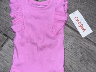 Pink Baby Girl Cat & Jack One Piece Ruffle Onesie