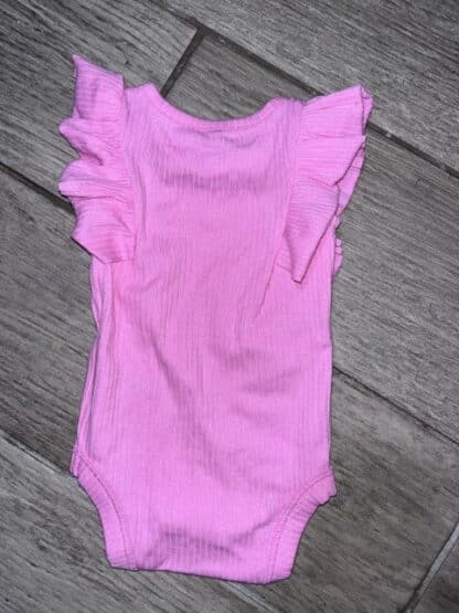 Pink Baby Girl Cat & Jack One Piece Ruffle Onesie