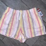 Girls Cat & Jack Stripped Multicolor Shorts Size XL