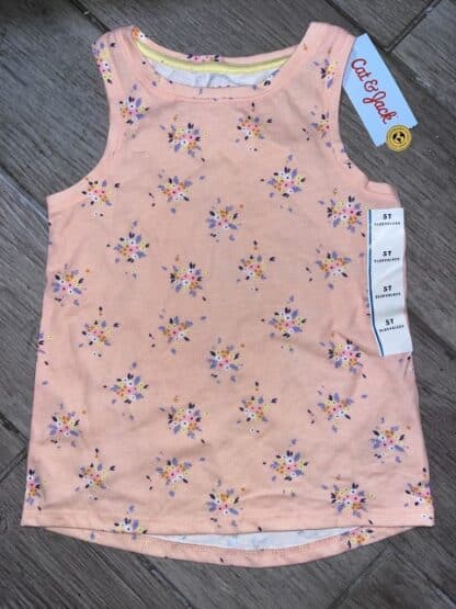 Girls Cat & Jack Floral Tank Shirt