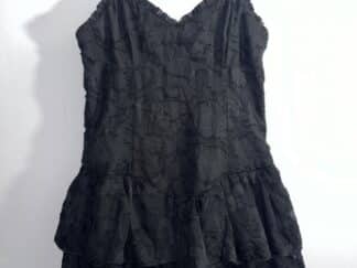 Women's Wild Fable Black Flower Print Ruffle Dress