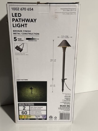 Hampton Bay Low Voltage LED Pathway Light Bronze - Image 4