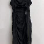 Women Wild Fable Black Open Front Black Dress Size Large