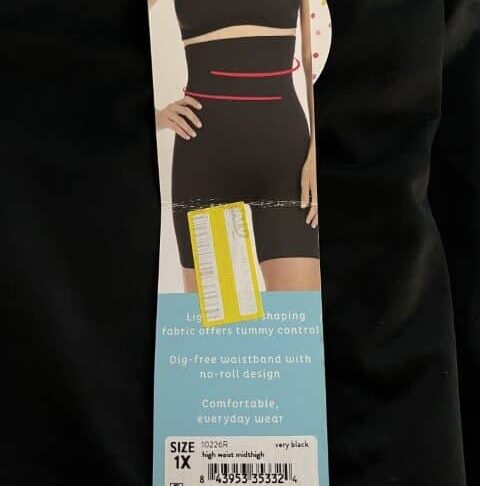 Women Maidenform High Waist Boy Short Firm Shapes Cool Comfort 1x