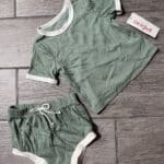 Cat & Jack Two Piece Green Set Size 12M