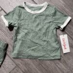 Cat & Jack Two Piece Green Set Size 12M