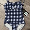 Kids Art Class Navy Blue Gingham Swimsuit Size XS