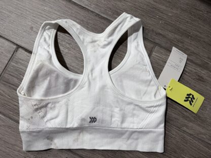 Women's All In Motion White Seamless Racer Bra Size XL