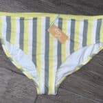 Women Kona Sol High Rise Striped Bikini Bottom