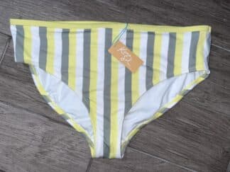 Women Kona Sol High Rise Striped Bikini Bottom