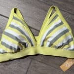 Women's Kona Sol Yellow Triangle Bikini Top Adjustable Straps Size 2x