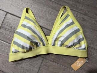 Women's Kona Sol Yellow Triangle Bikini Top Adjustable Straps Size 2x