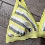 Women's Kona Sol Yellow Triangle Bikini Top Adjustable Straps Size 2x