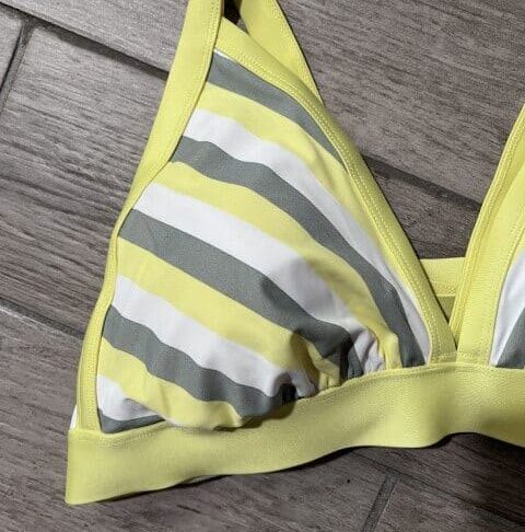 Women's Kona Sol Yellow Triangle Bikini Top Adjustable Straps Size 2x
